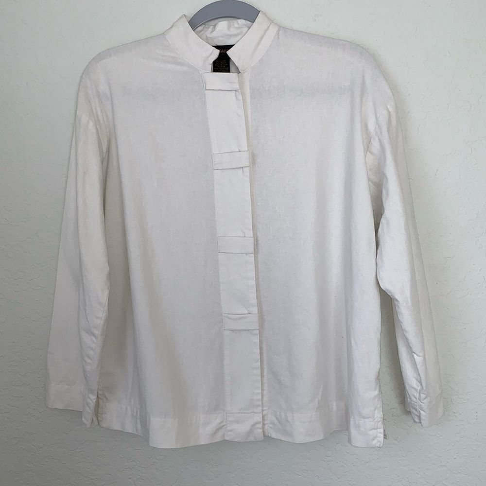 Babette Ballinger Linen/Rayon Women's Lightweight Blazer Size S